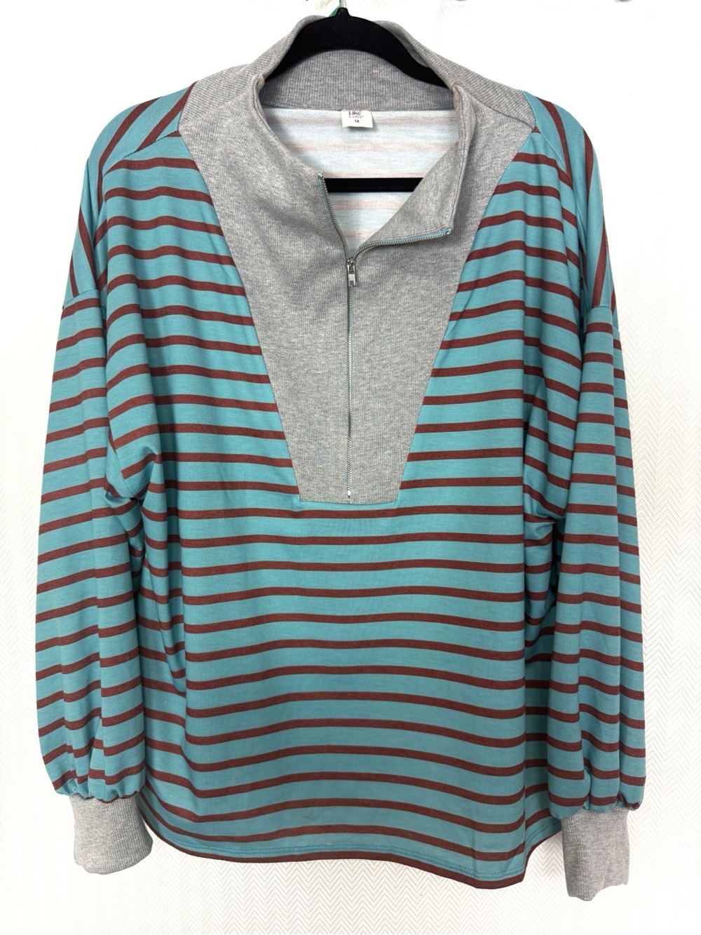Like Love Quarter-Zip Pullover Size 1X